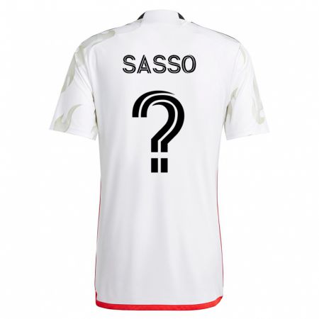 Kandiny Muži Gino Sasso #0 Biely Dresy Idegenbeli Csapatmez 2023/24 Triĭká
