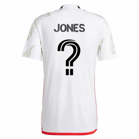 Kandiny Muži Jordan Jones #0 Biely Dresy Idegenbeli Csapatmez 2023/24 Triĭká