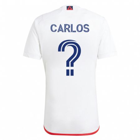Kandiny Muži Cristiano Carlos #0 Biela Červená Dresy Idegenbeli Csapatmez 2023/24 Triĭká