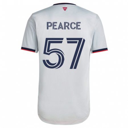 Kandiny Muži Tyson Pearce #57 Biely Dresy Idegenbeli Csapatmez 2023/24 Triĭká