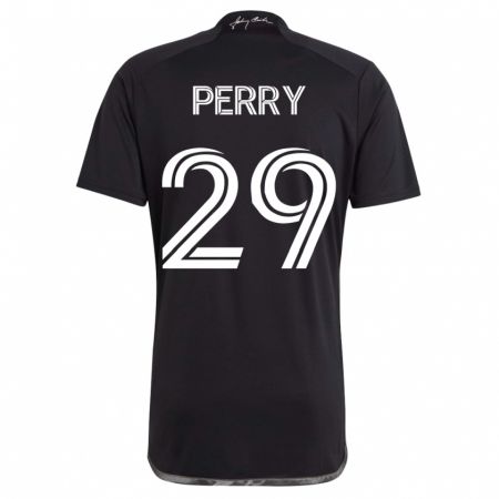 Kandiny Muži Nebiyou Perry #29 Čierna Dresy Idegenbeli Csapatmez 2023/24 Triĭká