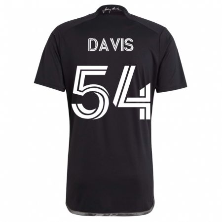 Kandiny Muži Sean Davis #54 Čierna Dresy Idegenbeli Csapatmez 2023/24 Triĭká