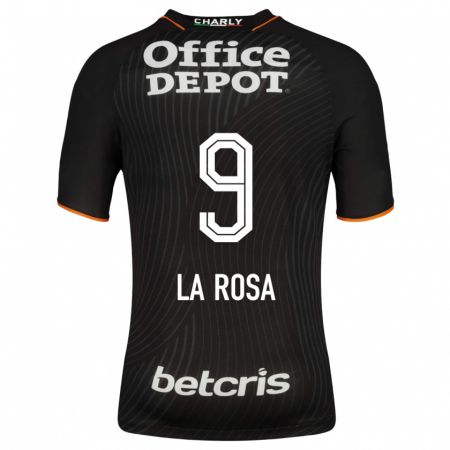 Kandiny Muži Roberto De La Rosa #9 Čierna Dresy Idegenbeli Csapatmez 2023/24 Triĭká