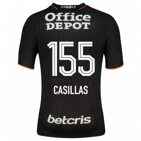 Kandiny Muži Johan Casillas #155 Čierna Dresy Idegenbeli Csapatmez 2023/24 Triĭká