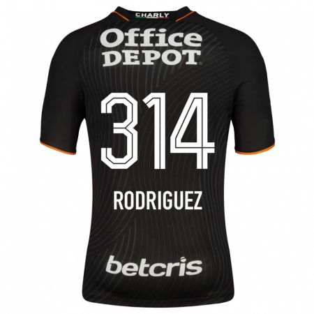Kandiny Muži Alan Rodríguez #314 Čierna Dresy Idegenbeli Csapatmez 2023/24 Triĭká