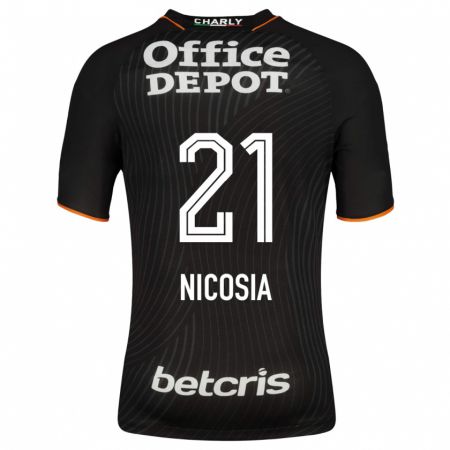 Kandiny Muži Nina Nicosia #21 Čierna Dresy Idegenbeli Csapatmez 2023/24 Triĭká