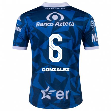 Kandiny Muži Pablo González #6 Modrá Dresy Idegenbeli Csapatmez 2023/24 Triĭká