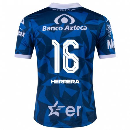Kandiny Muži Alberto Herrera #16 Modrá Dresy Idegenbeli Csapatmez 2023/24 Triĭká