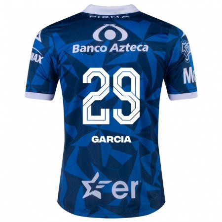 Kandiny Muži Emiliano García #29 Modrá Dresy Idegenbeli Csapatmez 2023/24 Triĭká