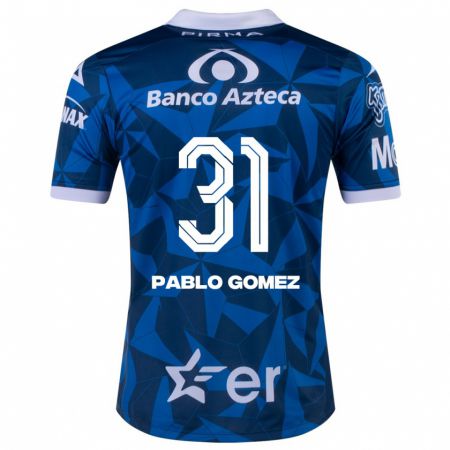 Kandiny Muži Juan Pablo Gómez #31 Modrá Dresy Idegenbeli Csapatmez 2023/24 Triĭká