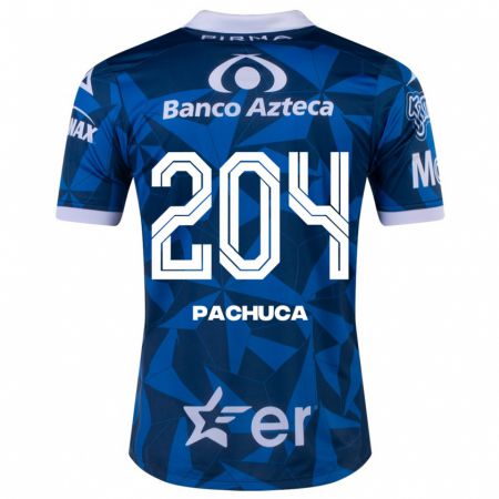 Kandiny Muži José Pachuca #204 Modrá Dresy Idegenbeli Csapatmez 2023/24 Triĭká
