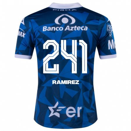 Kandiny Muži Eduardo Ramírez #241 Modrá Dresy Idegenbeli Csapatmez 2023/24 Triĭká