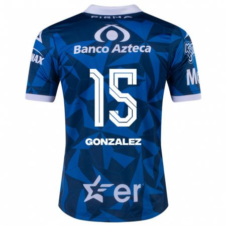 Kandiny Muži Jaqueline González #15 Modrá Dresy Idegenbeli Csapatmez 2023/24 Triĭká