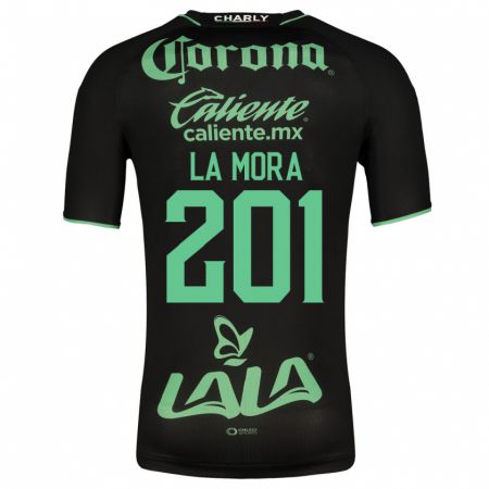Kandiny Muži Luis De La Mora #201 Čierna Dresy Idegenbeli Csapatmez 2023/24 Triĭká