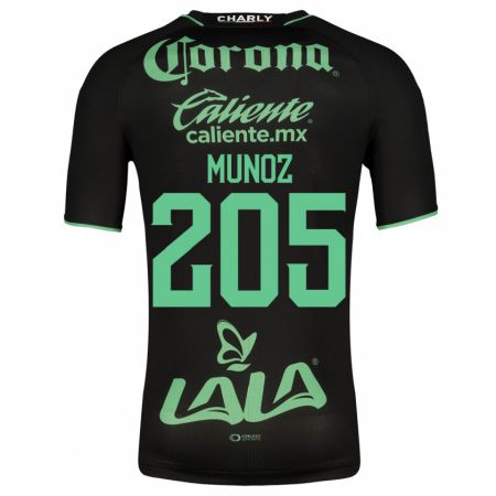 Kandiny Muži Guillermo Muñoz #205 Čierna Dresy Idegenbeli Csapatmez 2023/24 Triĭká