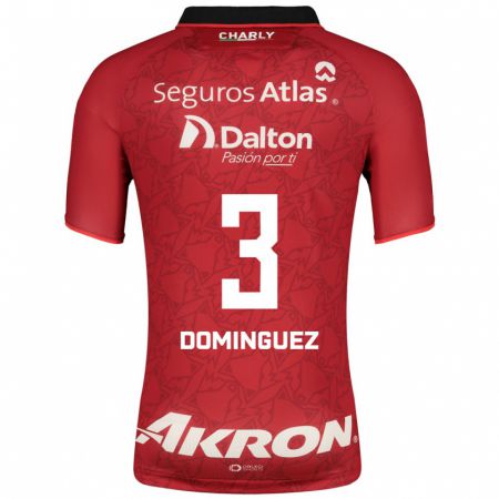 Kandiny Muži Idekel Domínguez #3 Červená Dresy Idegenbeli Csapatmez 2023/24 Triĭká
