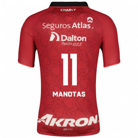 Kandiny Muži Mauro Manotas #11 Červená Dresy Idegenbeli Csapatmez 2023/24 Triĭká
