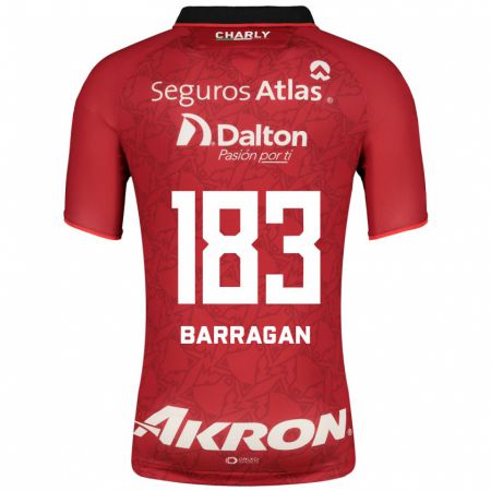 Kandiny Muži Roberto Barragán #183 Červená Dresy Idegenbeli Csapatmez 2023/24 Triĭká