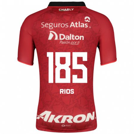 Kandiny Muži Víctor Ríos #185 Červená Dresy Idegenbeli Csapatmez 2023/24 Triĭká