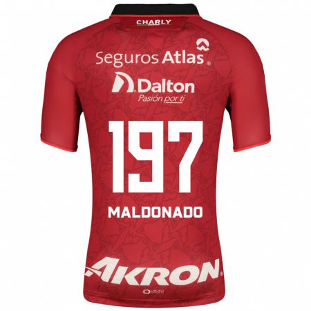 Kandiny Muži Leonardo Pérez Maldonado #197 Červená Dresy Idegenbeli Csapatmez 2023/24 Triĭká