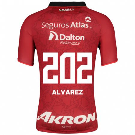 Kandiny Muži Sergio Álvarez #202 Červená Dresy Idegenbeli Csapatmez 2023/24 Triĭká