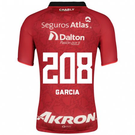Kandiny Muži Ángel García #208 Červená Dresy Idegenbeli Csapatmez 2023/24 Triĭká