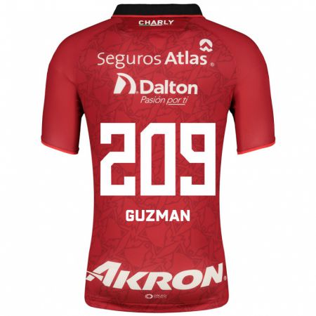 Kandiny Muži Jorge Guzmán #209 Červená Dresy Idegenbeli Csapatmez 2023/24 Triĭká