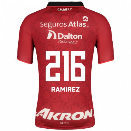 Kandiny Muži Paulo Ramírez #216 Červená Dresy Idegenbeli Csapatmez 2023/24 Triĭká