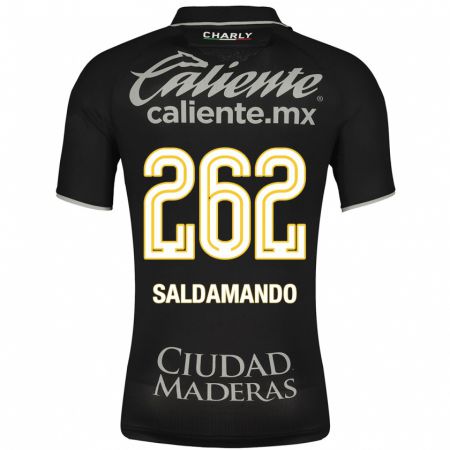 Kandiny Muži José Saldamando #262 Čierna Dresy Idegenbeli Csapatmez 2023/24 Triĭká