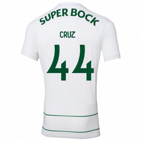 Kandiny Muži Marco Cruz #44 Biely Dresy Idegenbeli Csapatmez 2023/24 Triĭká