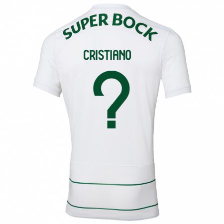 Kandiny Muži José Cristiano #0 Biely Dresy Idegenbeli Csapatmez 2023/24 Triĭká