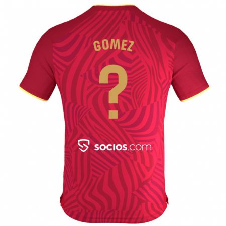 Kandiny Muži Raúl Gómez #0 Červená Dresy Idegenbeli Csapatmez 2023/24 Triĭká