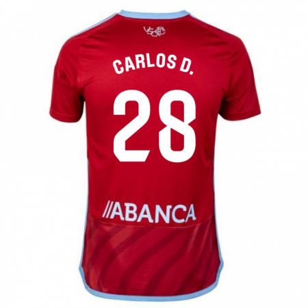 Kandiny Muži Carlos Domínguez #28 Červená Dresy Idegenbeli Csapatmez 2023/24 Triĭká