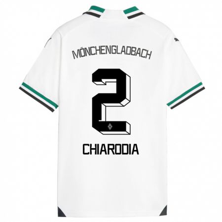Kandiny Ženy Fabio Chiarodia #2 Biela Zelená Dresy Hazai Csapatmez 2023/24 Triĭká