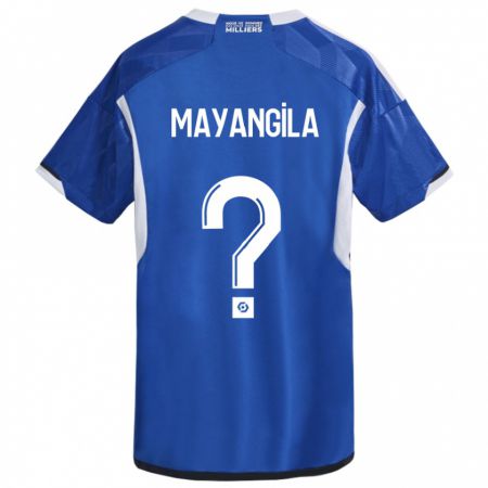 Kandiny Ženy Ryan Tutu Mayangila #0 Modrá Dresy Hazai Csapatmez 2023/24 Triĭká