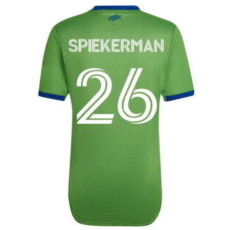 Kandiny Ženy Stephanie Spiekerman #26 Zelená Dresy Hazai Csapatmez 2023/24 Triĭká