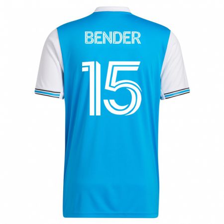 Kandiny Ženy Ben Bender #15 Modrá Dresy Hazai Csapatmez 2023/24 Triĭká