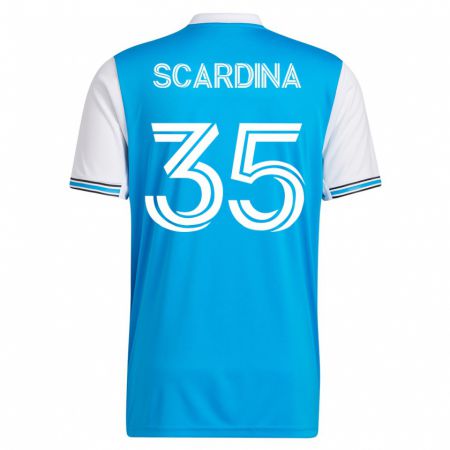 Kandiny Ženy Nick Scardina #35 Modrá Dresy Hazai Csapatmez 2023/24 Triĭká