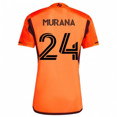 Kandiny Ženy Mujeeb Murana #24 Oranžová Dresy Hazai Csapatmez 2023/24 Triĭká