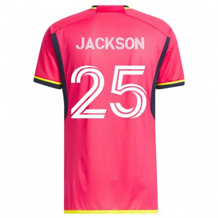 Kandiny Ženy Aziel Jackson #25 Ružová Dresy Hazai Csapatmez 2023/24 Triĭká