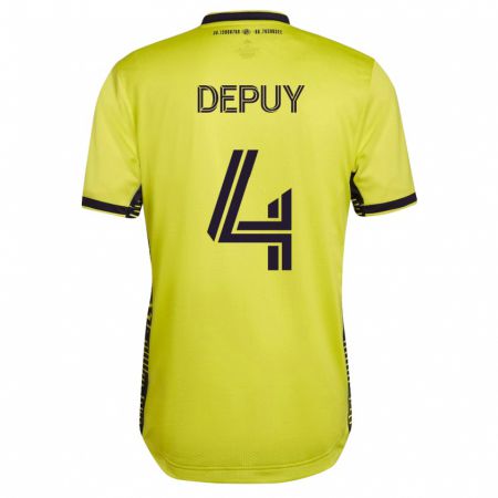 Kandiny Ženy Nick Depuy #4 Žltá Dresy Hazai Csapatmez 2023/24 Triĭká