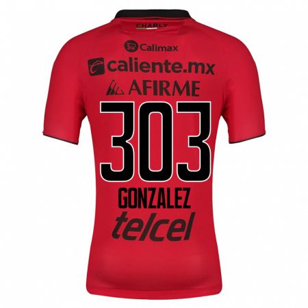 Kandiny Ženy Osmar González #303 Červená Dresy Hazai Csapatmez 2023/24 Triĭká