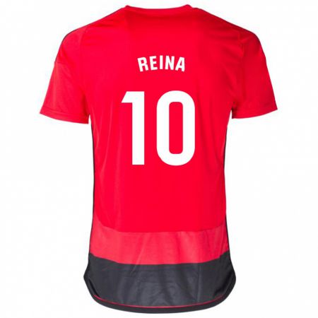 Kandiny Ženy Alberto Reina #10 Červená Čierna Dresy Hazai Csapatmez 2023/24 Triĭká