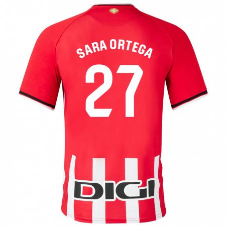 Kandiny Ženy Sara Ortega Ruiz #27 Červená Dresy Hazai Csapatmez 2023/24 Triĭká