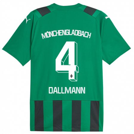 Kandiny Ženy Jule Dallmann #4 Čierna Zelená Dresy Idegenbeli Csapatmez 2023/24 Triĭká