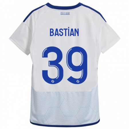 Kandiny Ženy Maxime Bastian #39 Biely Dresy Idegenbeli Csapatmez 2023/24 Triĭká