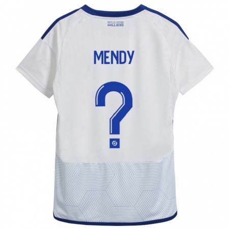 Kandiny Ženy François Mendy #0 Biely Dresy Idegenbeli Csapatmez 2023/24 Triĭká