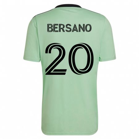Kandiny Ženy Matt Bersano #20 Svetlo Zelená Dresy Idegenbeli Csapatmez 2023/24 Triĭká