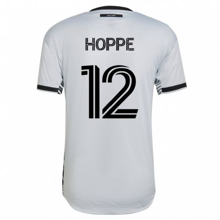 Kandiny Ženy Matthew Hoppe #12 Biely Dresy Idegenbeli Csapatmez 2023/24 Triĭká