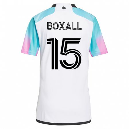 Kandiny Ženy Michael Boxall #15 Biely Dresy Idegenbeli Csapatmez 2023/24 Triĭká
